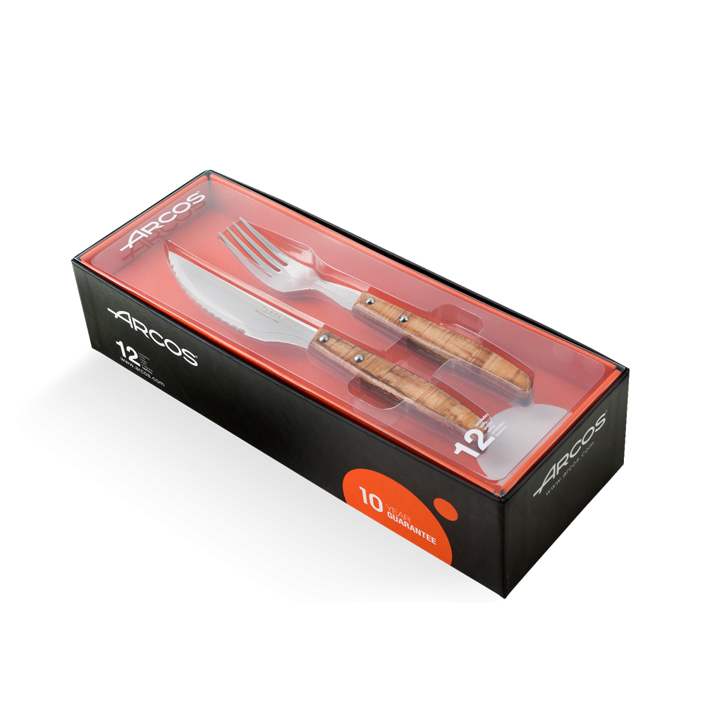 Набор столовых приборов для стейка на 6 персон 12 предметов Arcos Steak Knives 372200