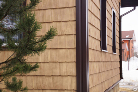 Панель GL  Я-Фасад  Сибирская дранка Янтарь 0.42м2