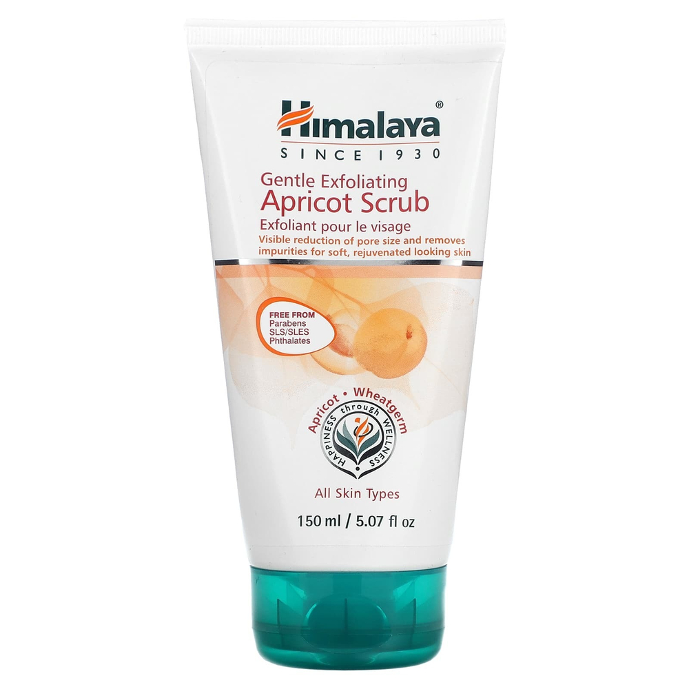 Himalaya, Нежный отшелушивающий абрикосовый скраб, для всех типов кожи, 150 мл (5,07 жидк. унц.)
