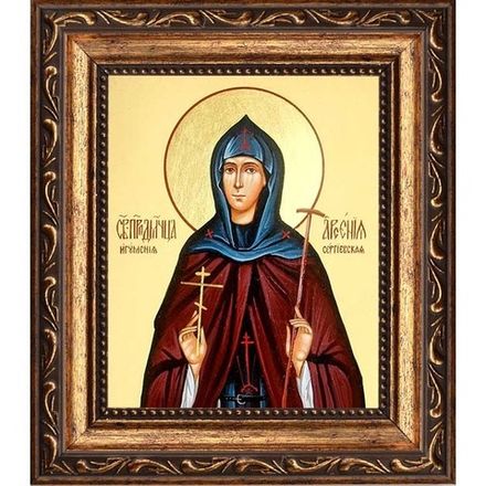 Арсения Сергиевская (Добронравова), преподобномученица, игумения. Икона на холсте.