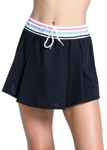 Теннисная юбка Lucky in Love Got The Blues High Waist Blue Streak 13.5" - черный