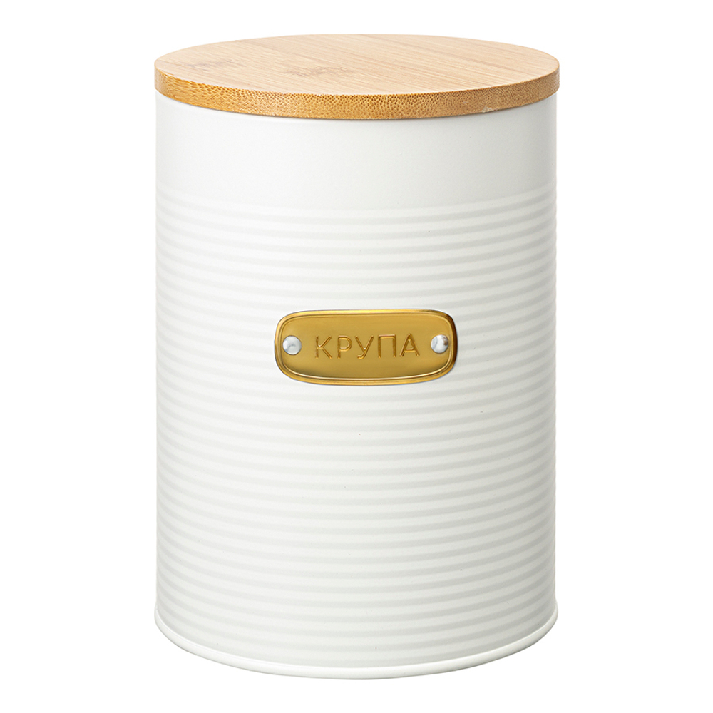 Банка для хранения крупы irmel, 2,5 л, молочная