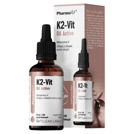 Pharmovit Clean Label K2-Vit Oil Active диетическая добавка, 30 мл
