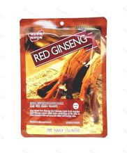 Маска тканевая тонизирующая с красным женьшенем  Real Essense Red Ginseng Mask Pack, MAYISLAND, 25 мл.