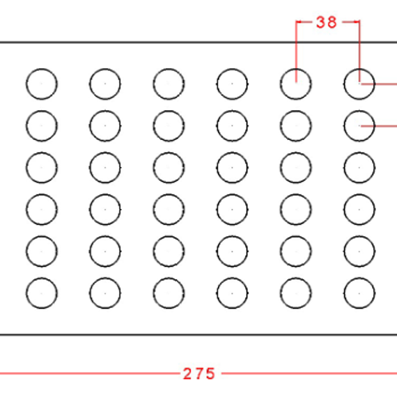 884| Форма для шоколадных изделий &quot;Цилиндр&quot; (275*175мм)