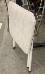 Табурет складной белый к/з бел.сер.