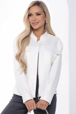 Жакет на молнии "Александра" (белый) Б8898 LT Collection