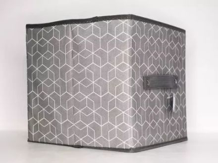 Короб стеллажный для хранения Доляна «Фора», (Серый) 25×25×25 см, Сима-Ленд