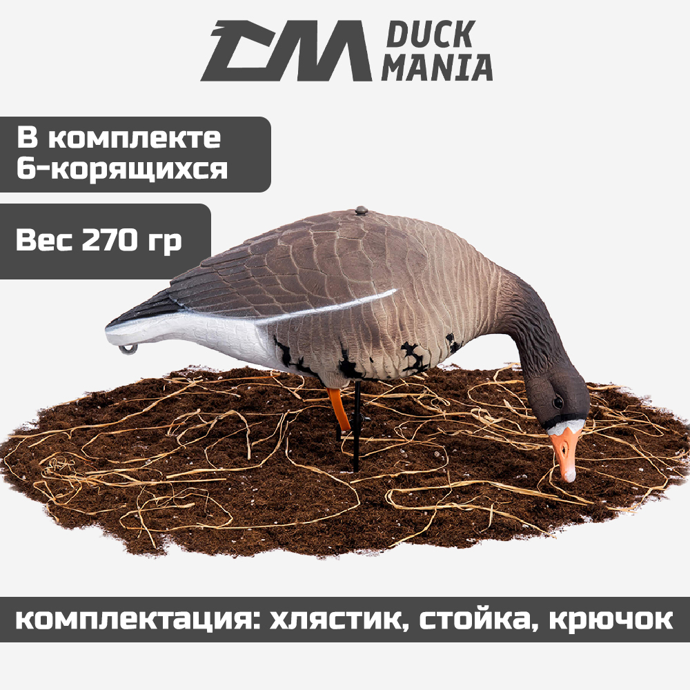 Белолобый гусь Softplast 3D мод. BS-3D