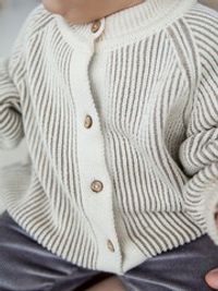 Кардиган вязаный "Какао" 0+