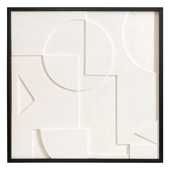 Панно декоративное с эффектом 3d minimalism, с черной рамой, 60х60 см