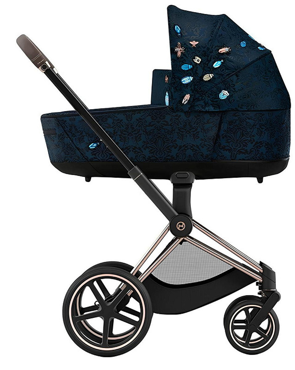 Коляска 2 в 1 Cybex Priam IV Rosegold Jewels of Nature