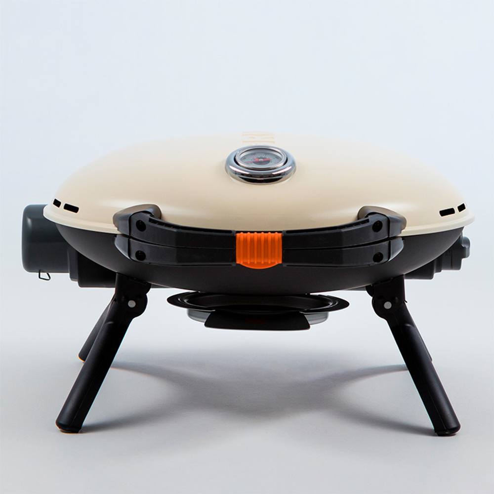 Гриль газовый O-GRILL 700T bicolor черный-кремовый (в комплекте адаптер тип А)