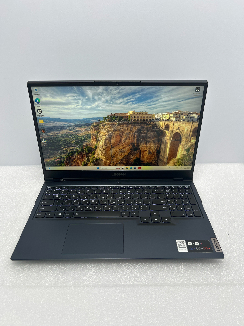 Ноутбук Lenovo Legion 5 15ACH6A (82NW001CRK) 15.6"/AMD Ryzen 7 5800H/RAM 16GB/SSD 512GB/AMD Radeon RX6600M 8GB/1920*1080/IPS/DOS/Подсветка кл-ры: LED/черный. Состояние: B1