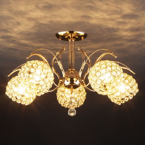 7777/5 / потолочный светильник /   золото