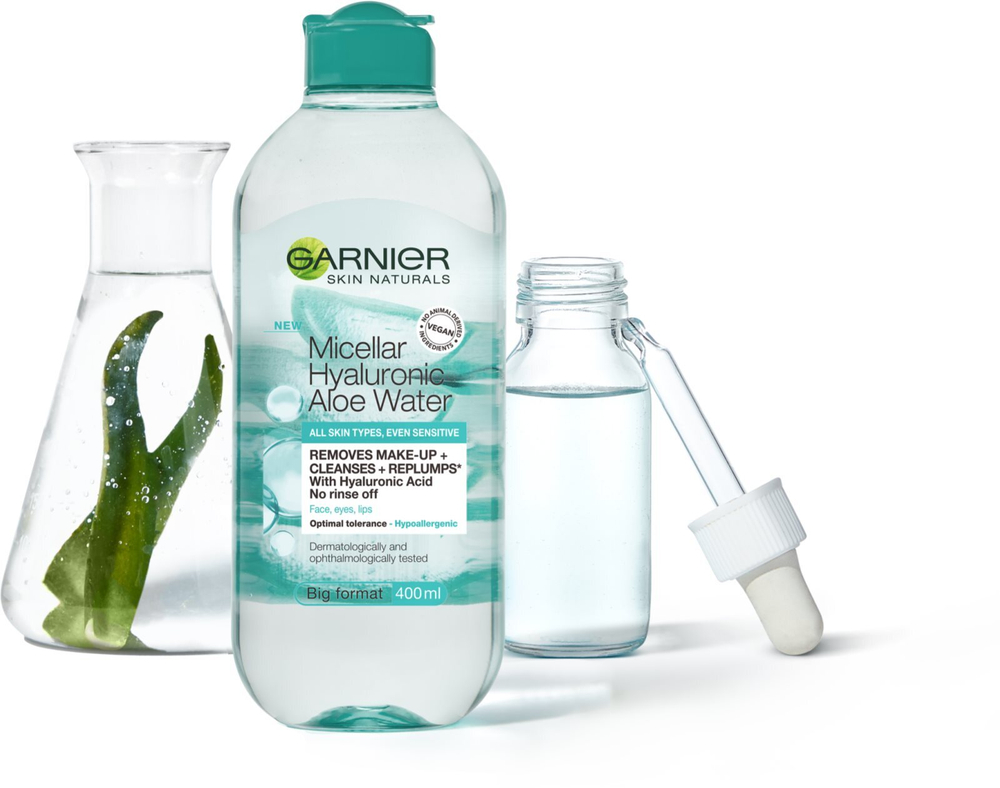 Garnier Skin Naturals Micellar Hyaluronic Aloe Water - мицеллярная вода /   400  ml  / GTIN 3600542396585