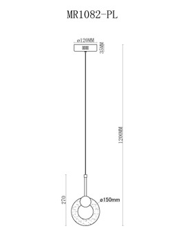 Подвесной светильник светодиодный MyFar Lora MR1082-PL