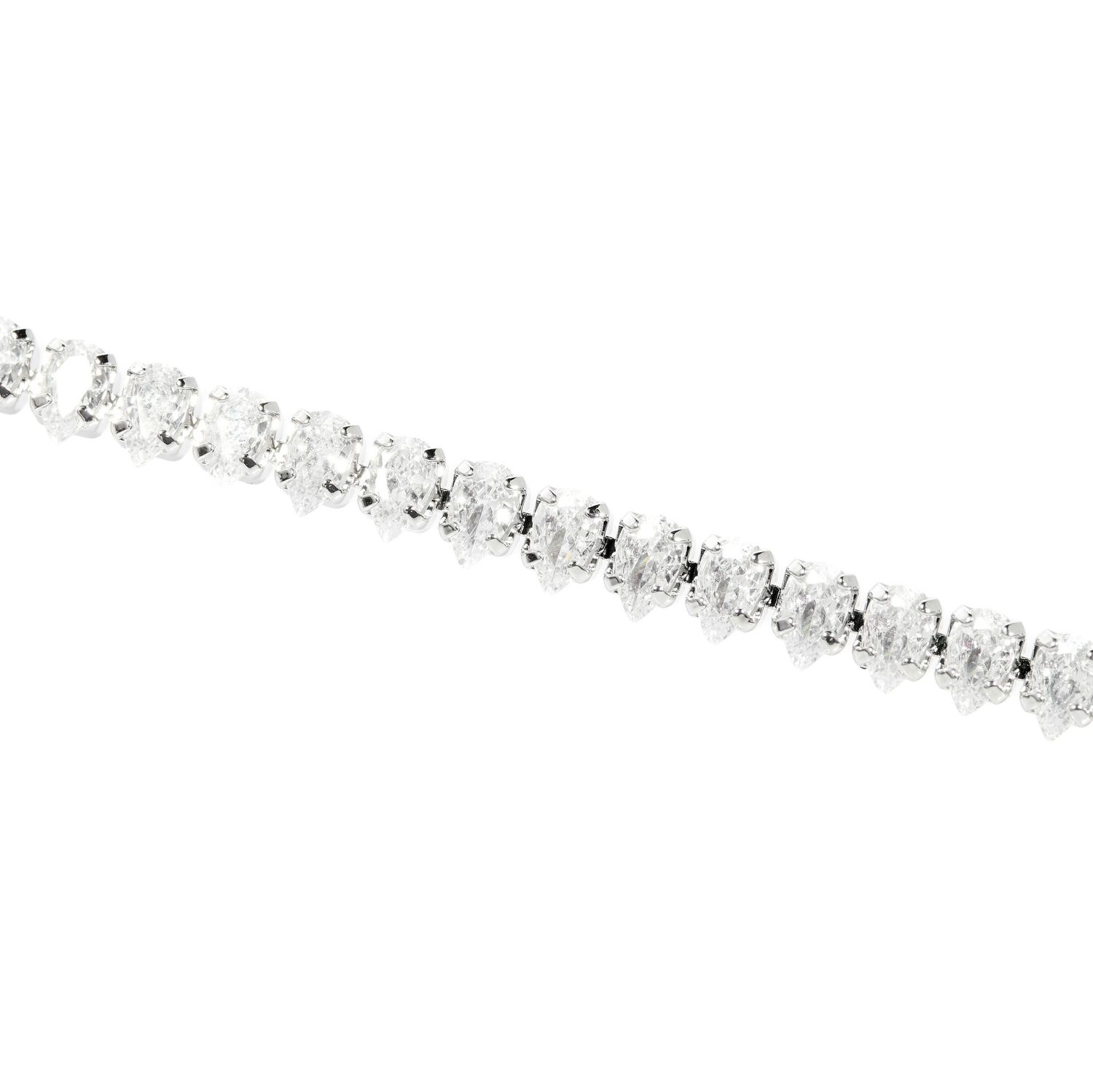 Колье Monarch Pointed Collar Rhodium Necklace