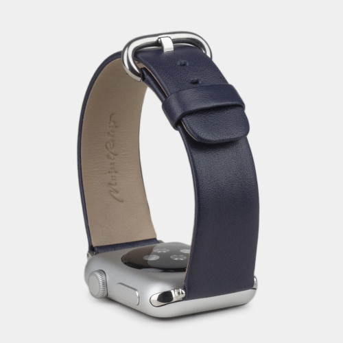 Ремешок для Apple Watch 40/41/42 mm из кожи теленка,  цвета индиго