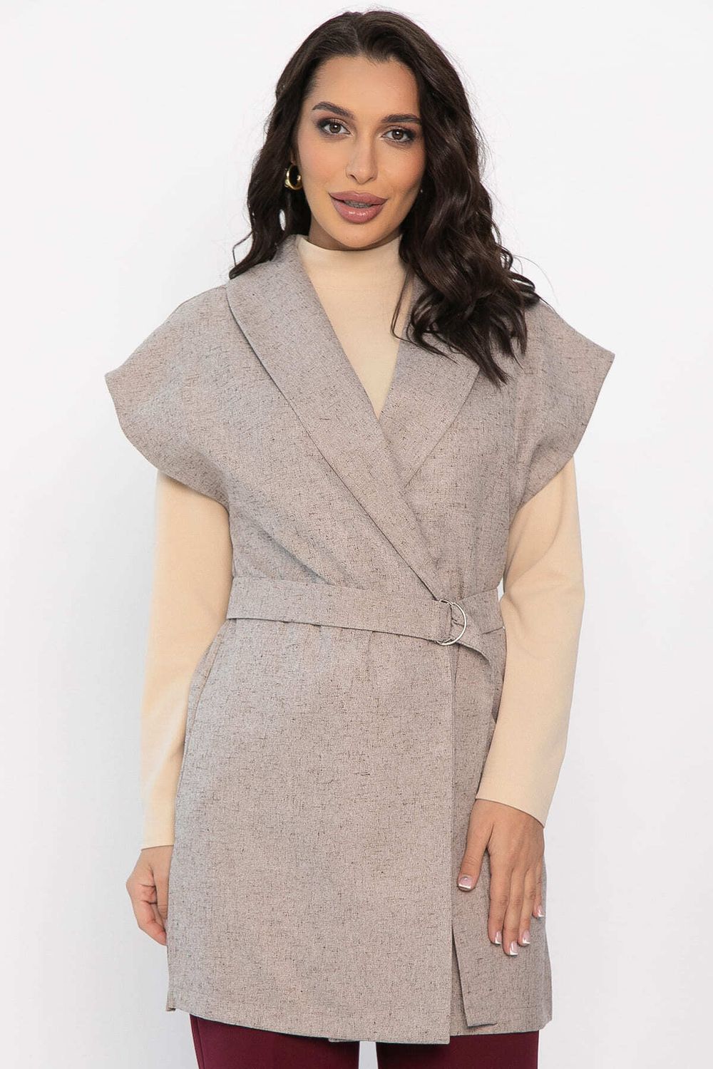 Жилет костюмный Жюлли (бежевый) Б14487-4М LT Collection