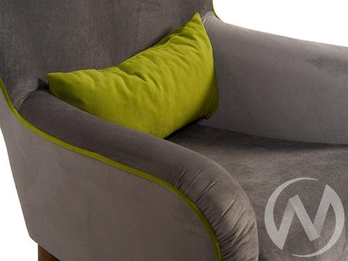 Кресло Вояж 7 Карат 18 (графитовый однотон)/Карат 29 (зеленый однотон)