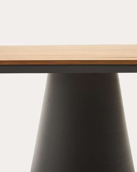 Уличный стол Tudons, 148х148 см, со столешницей из тика