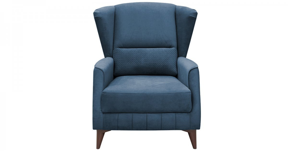 Кресло для отдыха Эшли велюр темный лазурный