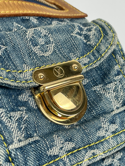 Сумка Louis Vuitton BLUE MONOGRAM DENIM & VACHETTA LEATHER BAGGY PM