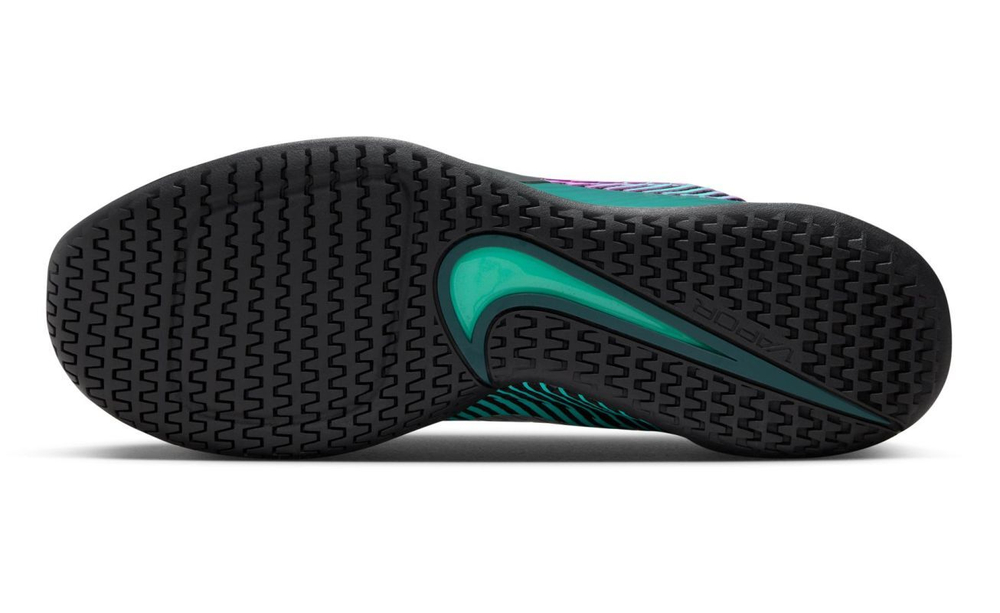 Мужские кроссовки теннисные Nike Air Zoom Vapor 11 Premium - black/deep jungle/clear jade/multi-color