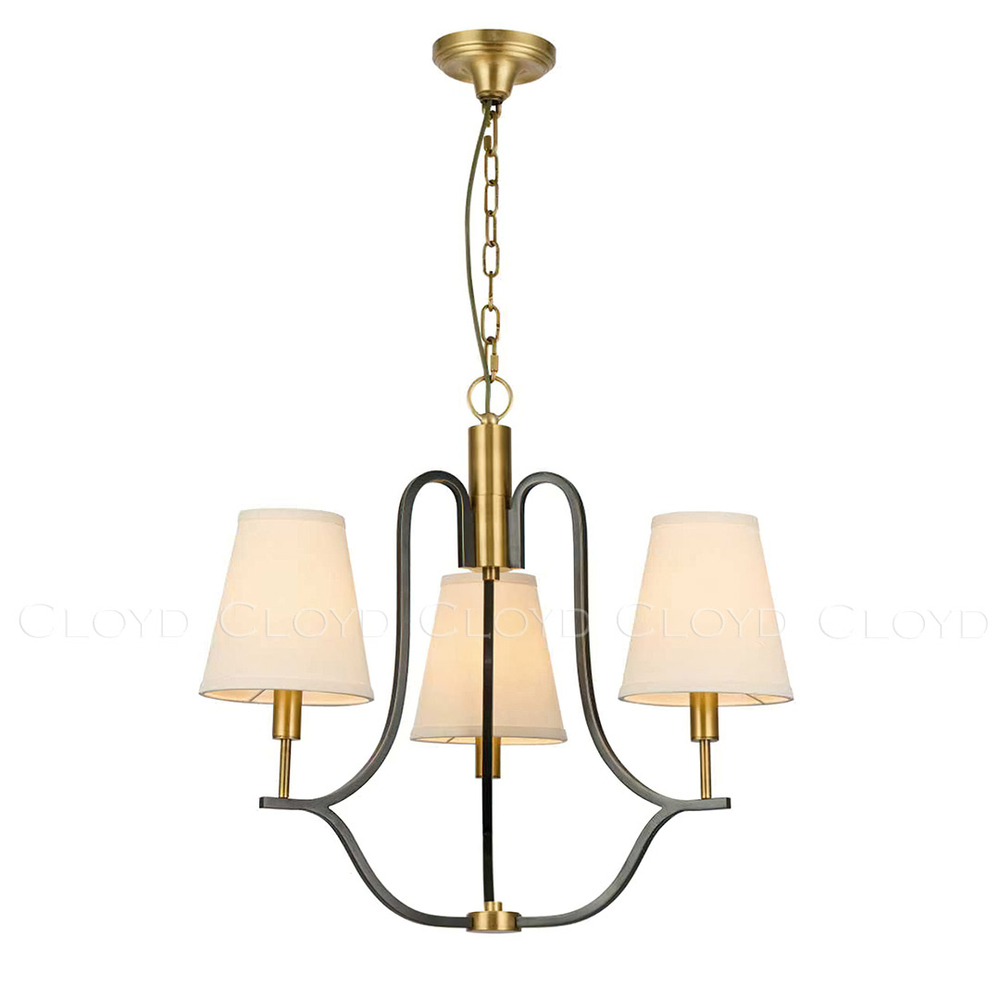 Люстра Cloyd HEEKS C3 / Ø56 см - латунь/черн. (арт.12357)