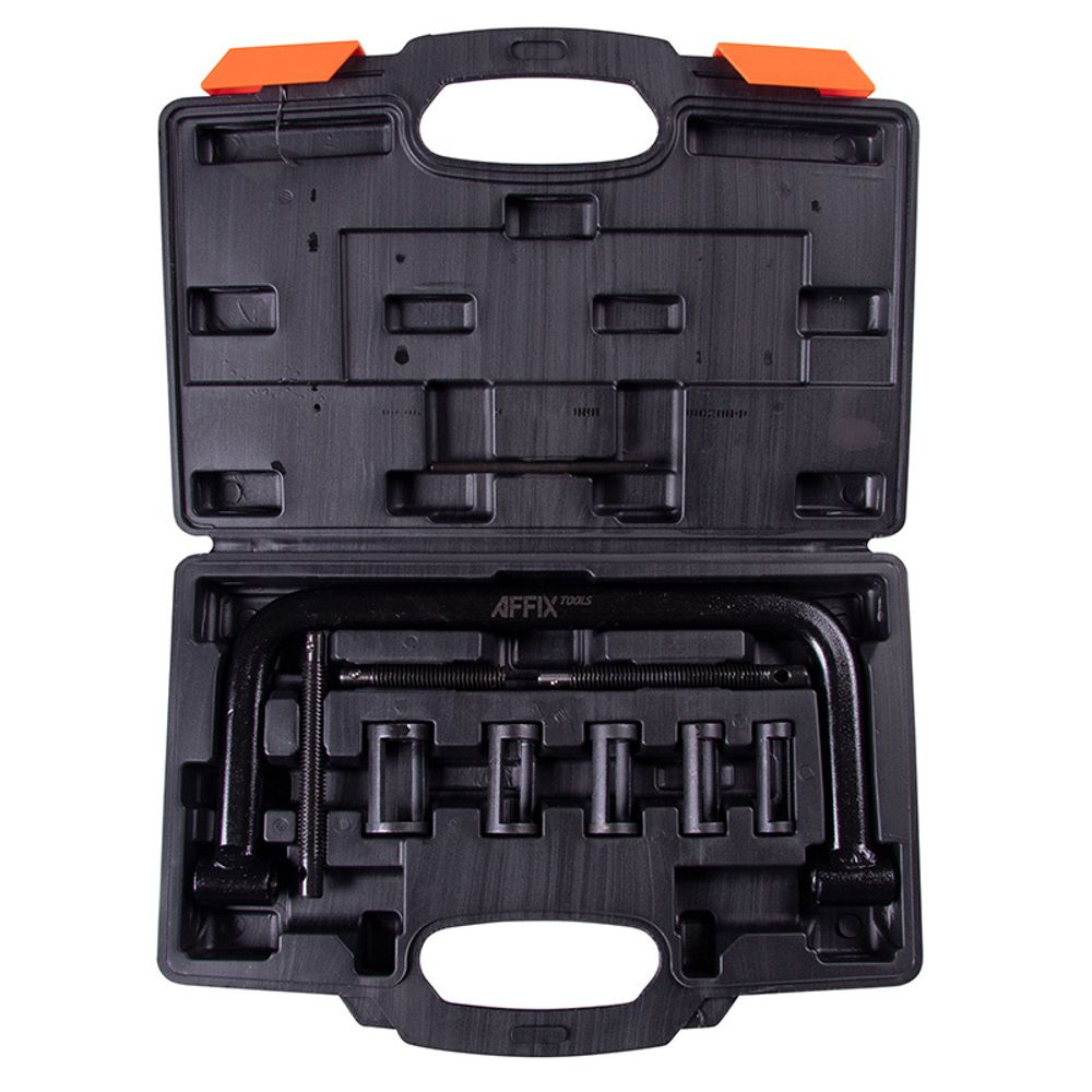 AFFIX (AF10310006C) Рассухариватель клапанов универсальный, струбцина, кейс, 10 предметов
