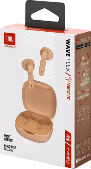 Беспроводные Наушники JBL Wave Flex Бежевый