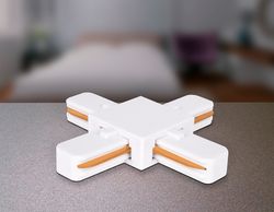 Ambrella Коннектор Х-образный однофазный для соединения трековых шинопроводов Track System GL7082