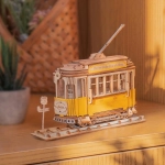 Деревянный конструктор Винтажный Трамвай TG505 (Rolife)