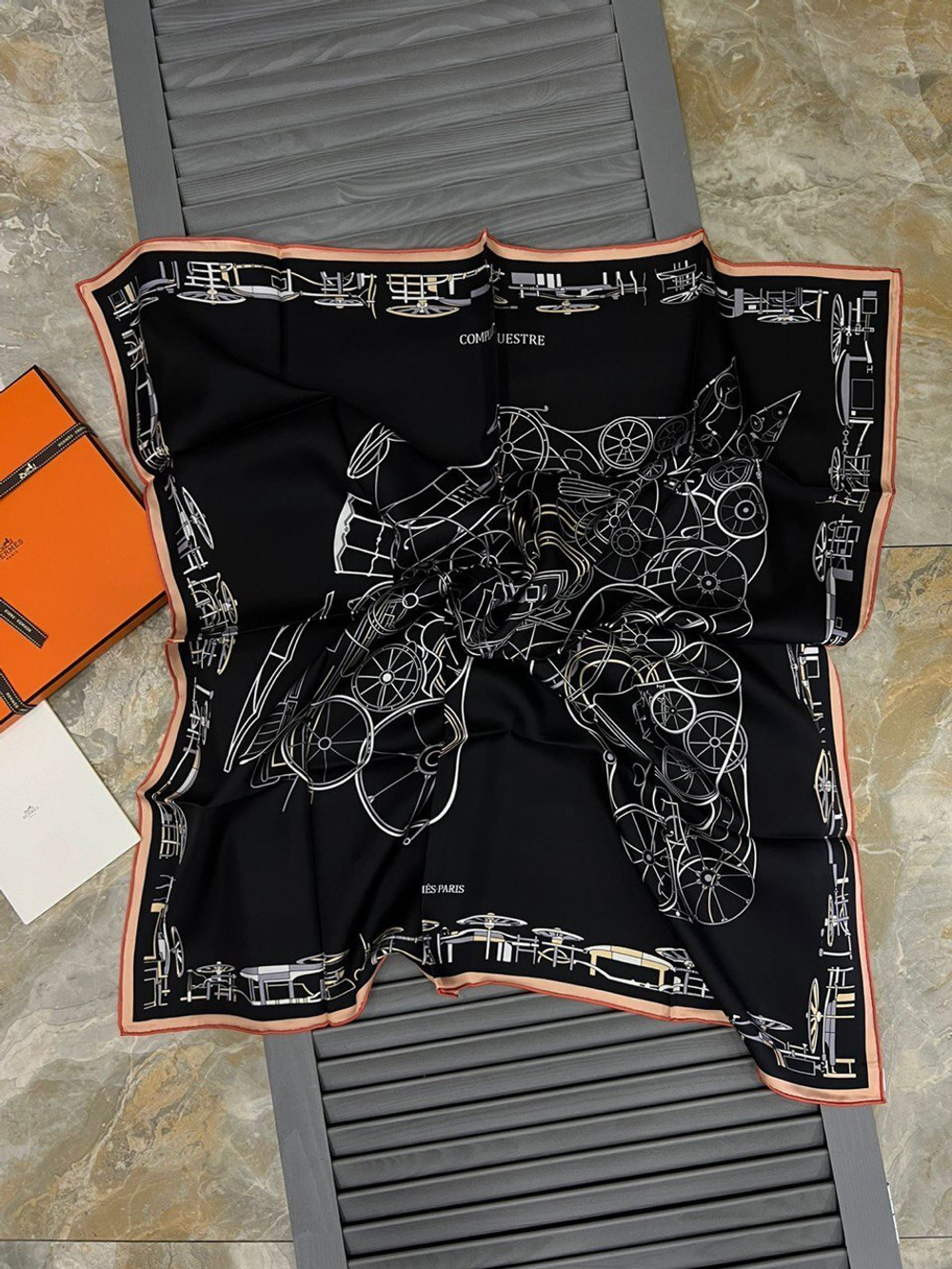 Платок Hermes 90х90 см, арт. 483149720