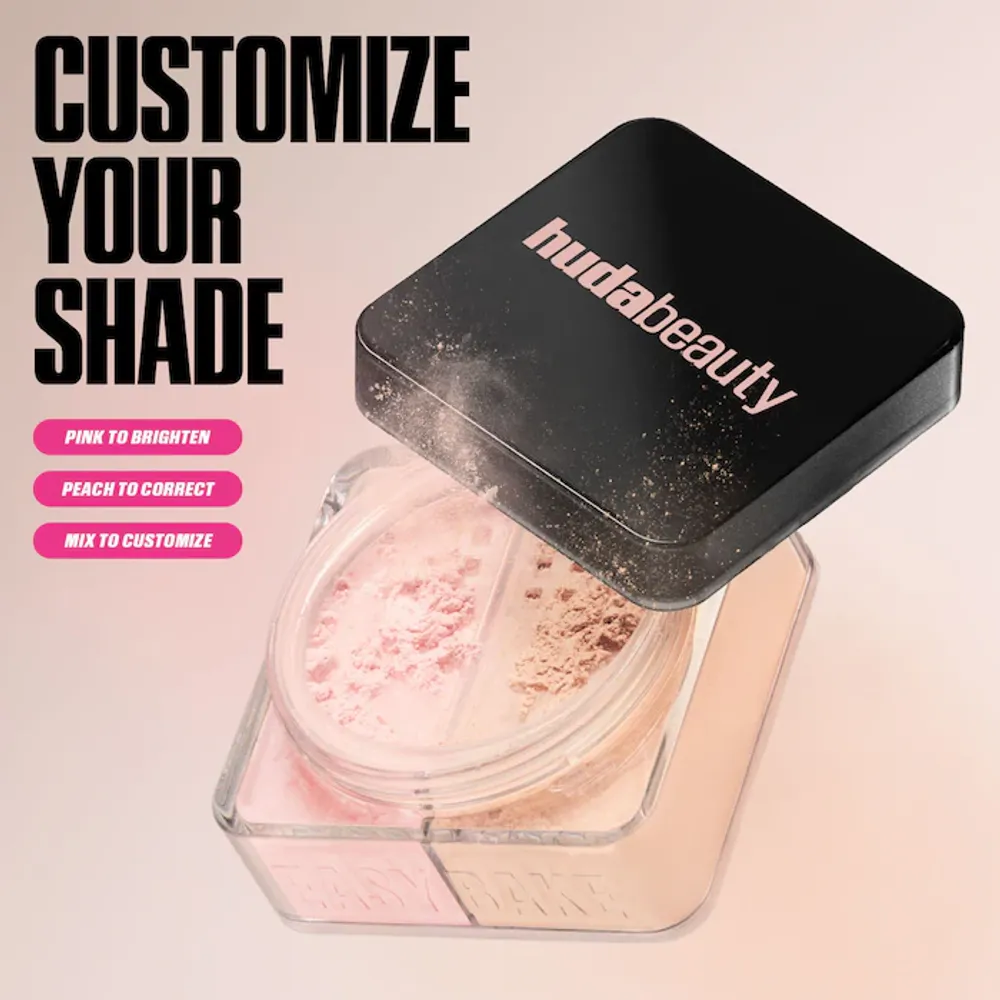 Рассыпчатая пудра для лица Huda Beauty Easy Bake Duo - Cherry Peach