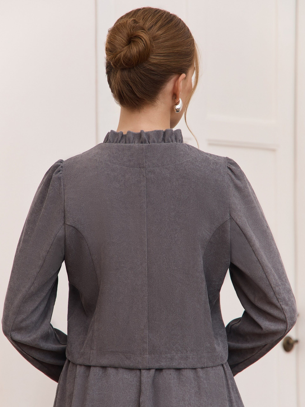 Жакет вельвет укороченный