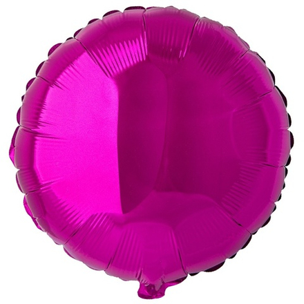 Шар "Ярко-розовый круг металлик" 80 см