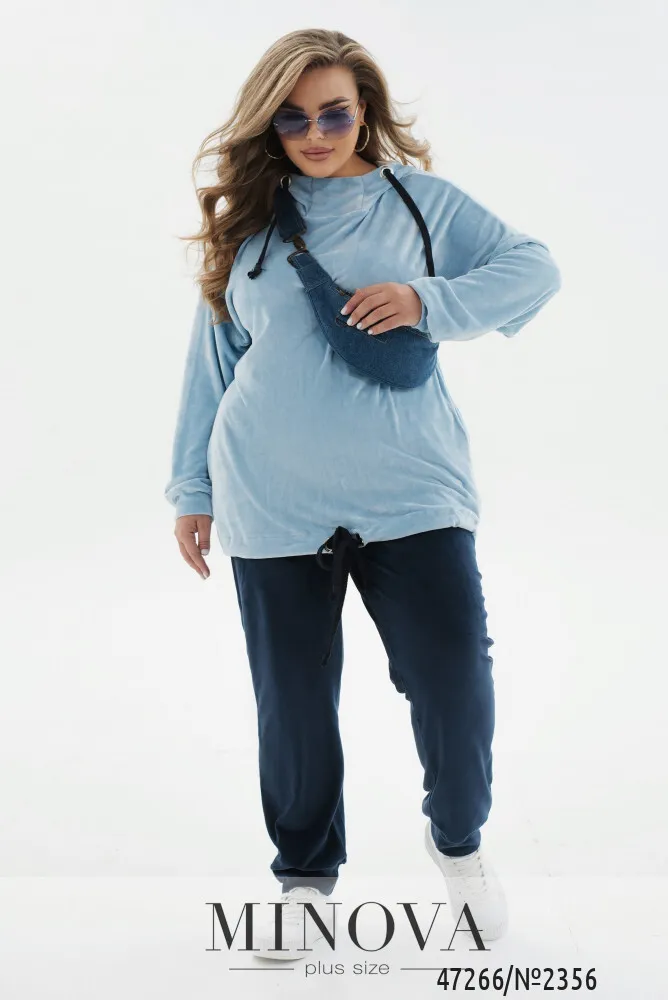 Костюм 2356-голубой-синий Minova