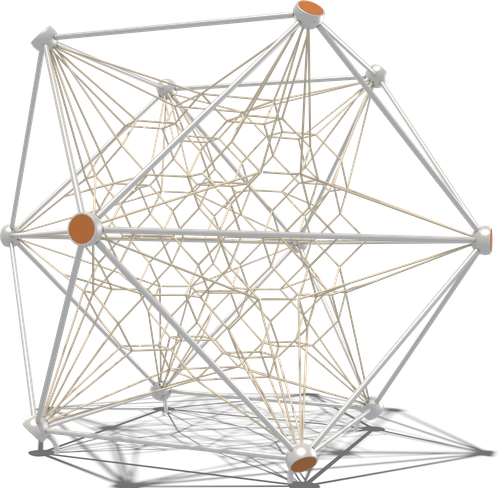 Гибкие элементы для лазания Кассиопея (паттерн Vector)