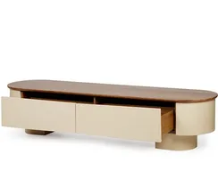 ТВ-тумба Rome 204х45 см, шпон ореха