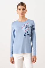 23070 Джемпер женский (голубой)