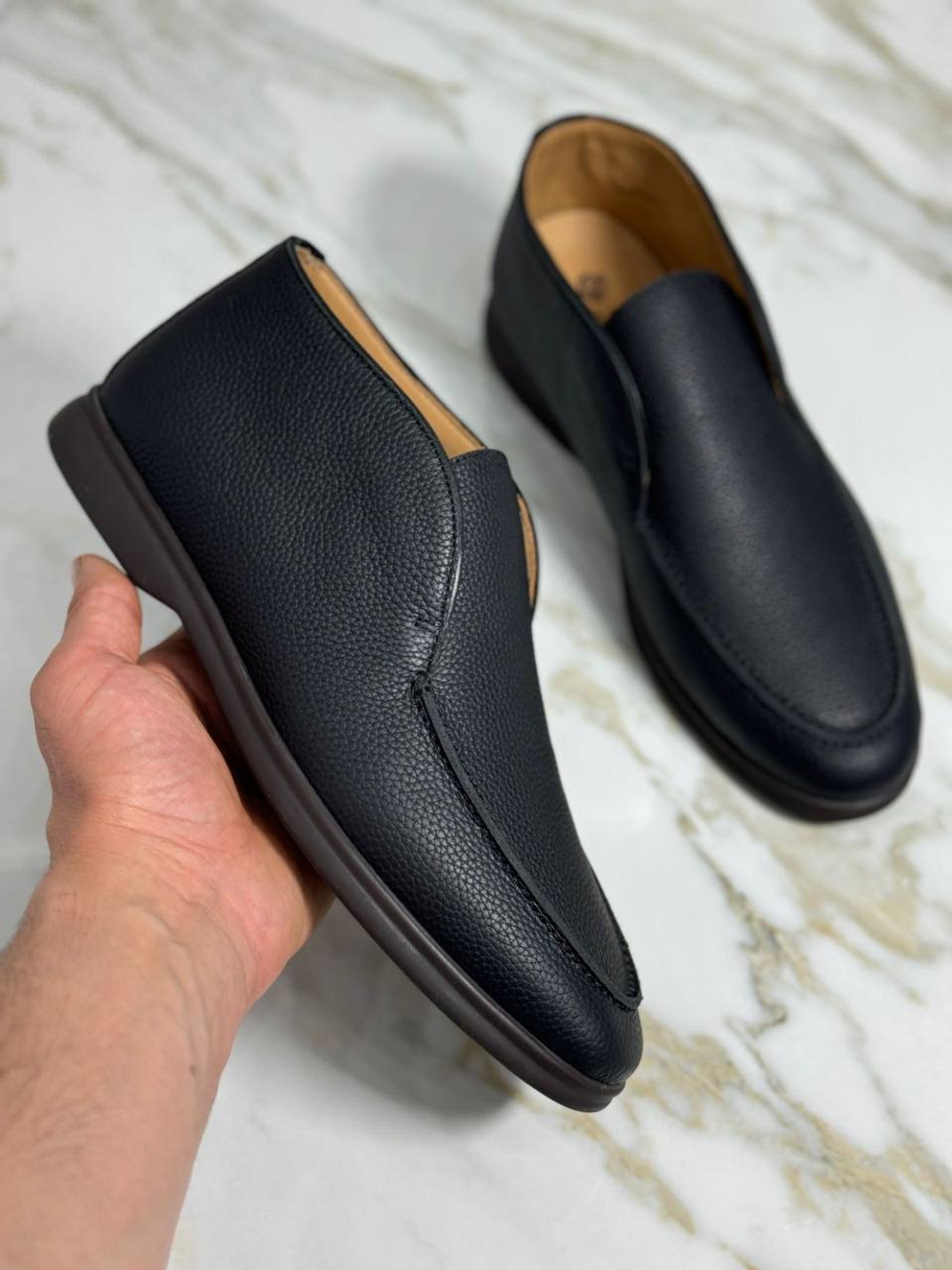 Высокие лоферы Loro Piana