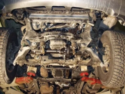 Защита картера и рулевых тяг (2,5 мм, сталь) для Toyota Land Cruiser Prado 90 3/5 дверей 1996-2001 (V = 3.0TD; 3.0 D-4D; 3.4i AT) Sheriff.24.0867