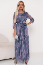 Платье Рафаэлла (сиреневый/серый) Р11-1233 Nikol (Акция)