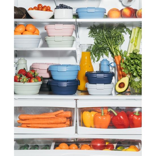 Контейнер складной силиконовый Stojo Box Cashmere, 24 oz / 700 мл