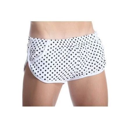 Мужские шорты белые в горошек Gillbro White Polka Dot Shorts