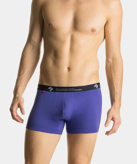 Трусы мужские боксеры (2шт), Atlantic 2MH-1187, темно-синий + фиолетовый