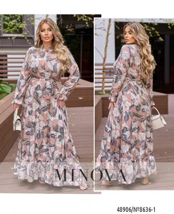Платье 8636-мокко Minova