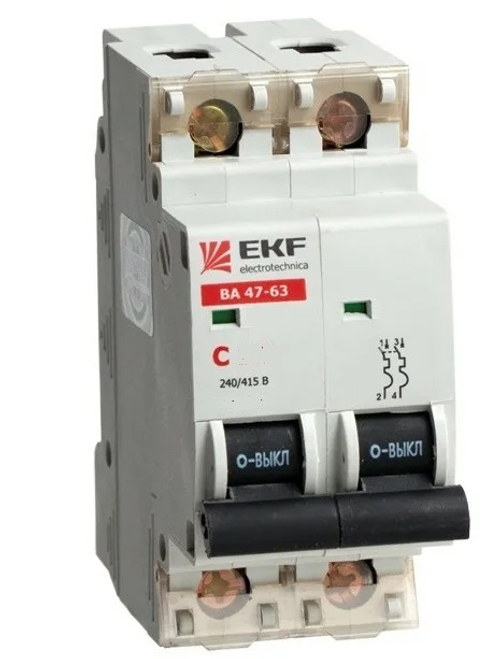Выкл.авт. 2п 125А 10кА (C) ЕКF